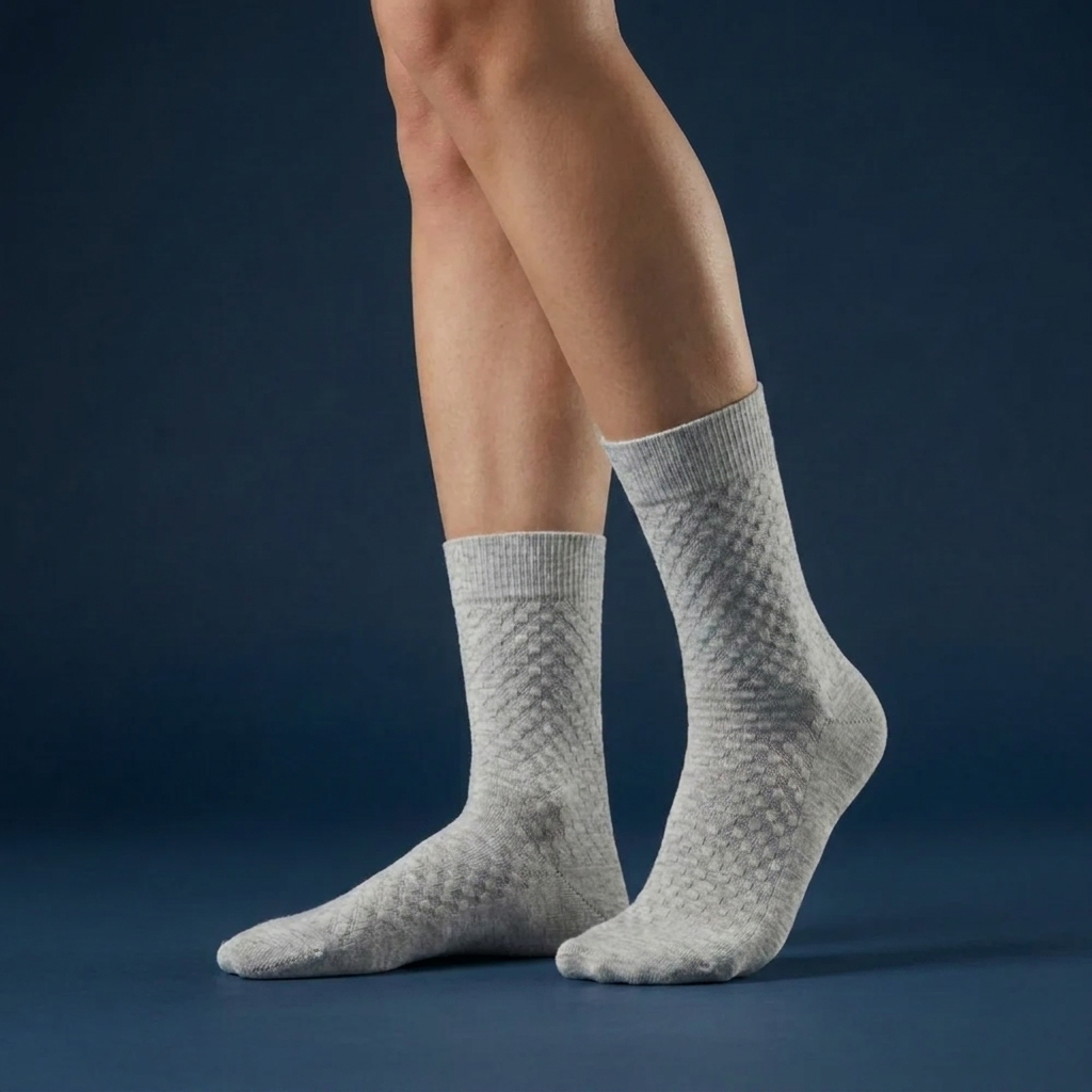 Chaussettes mi-hautes en fibre de bambou - Sovenya