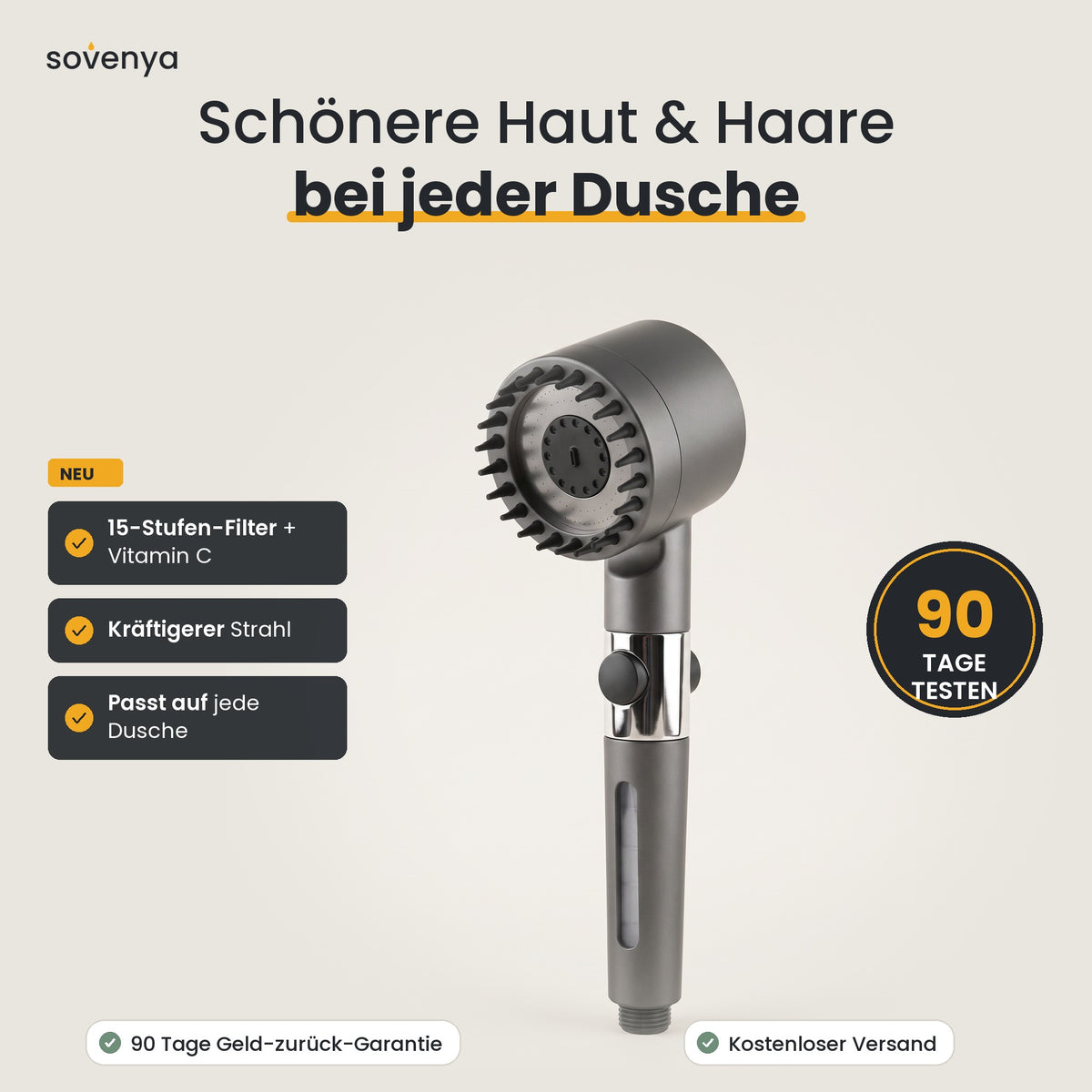 Filterduschkopf mit Vitamin C