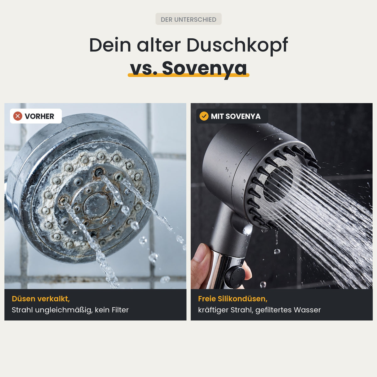 Filterduschkopf mit Vitamin C