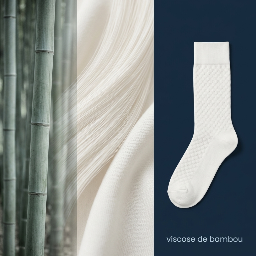Chaussettes mi-hautes en fibre de bambou - Sovenya
