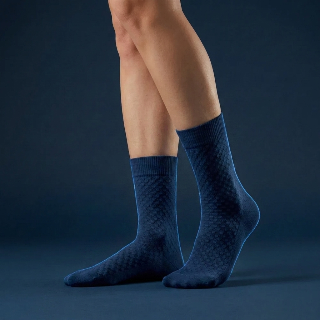 Chaussettes mi-hautes en fibre de bambou - Sovenya