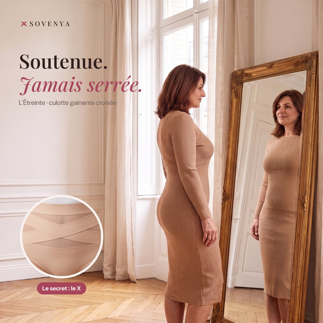 Culotte gainante croisée taille haute - Sovenya